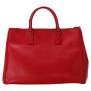 Pre-owned Leather handbags Prada Vintage , Red , Dames