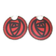 Pre-owned Leather earrings Loewe Pre-owned , Red , Dames