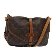 Pre-owned Canvas louis-vuitton-bags Louis Vuitton Vintage , Brown , Da...