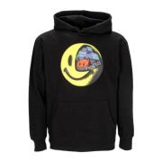 Conflicted Smiley Hoodie Zwart Market , Black , Heren