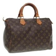 Pre-owned Canvas handbags Louis Vuitton Vintage , Brown , Dames