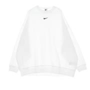 Essentials Crewneck Sweatshirt Fleece Oversized Wit/Zwart Nike , White...