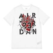 Grafische Crew Wit Heren T-shirt Jordan , White , Heren