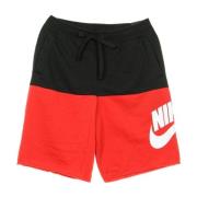 Zwart Universiteitsrood Wit Tracksuit Shorts Nike , Multicolor , Heren