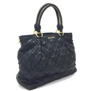 Pre-owned Fabric handbags Miu Miu Pre-owned , Black , Dames