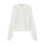 Sneeuwwitte Vest met Pailletten Twinset , White , Dames