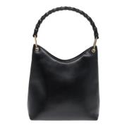 Pre-owned Leather handbags Gucci Vintage , Black , Dames