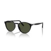 Elegante zonnebril van hoogwaardig acetaat Persol , Black , Unisex