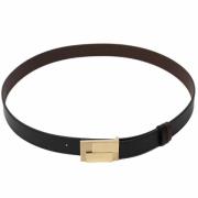 Pre-owned Leather belts Dunhill Pre-owned , Black , Heren