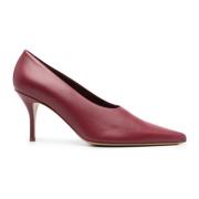 Rode Leren Stiletto Pumps Gia Borghini , Red , Dames