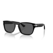 Tijdloze Stijl Zonnebrillencollectie Persol , Black , Unisex