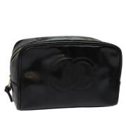 Pre-owned Fabric pouches Chanel Vintage , Black , Dames