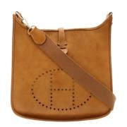 Pre-owned Leather crossbody-bags Hermès Vintage , Brown , Dames