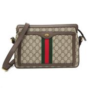 Pre-owned Fabric gucci-bags Gucci Vintage , Beige , Dames