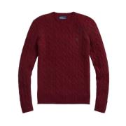 Round-neck Knitwear Polo Ralph Lauren , Red , Dames