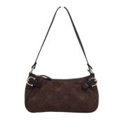 Pre-owned Canvas handbags Salvatore Ferragamo Pre-owned , Brown , Dame...