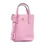 Pre-owned Leather shoulder-bags Salvatore Ferragamo Pre-owned , Pink ,...