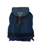 Pre-owned Canvas shoulder-bags Burberry Vintage , Blue , Dames