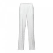 Jacquard Comfort Broek met Pintuck Detail &Co Woman , White , Dames