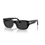 Tijdloze Stijl Zonnebrillencollectie Persol , Black , Unisex