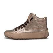 Leather high top sneaker Plus Chic Candice Cooper , Gray , Dames