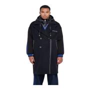 Lange jas met capuchon John Richmond , Black , Heren