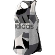 Gedrukte tanktop voor vrouwen Adidas , Gray , Dames