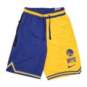 NBA Courtside Basketball Shorts Golden State Warriors Nike , Multicolo...