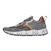 Suede and fabric sneakers Club01. Voile Blanche , Gray , Heren