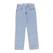 Gebroken gebleekte herenjeans Amish , Blue , Heren