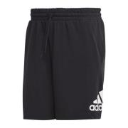 Zwarte Logo Trainingshort Adidas , Black , Heren