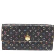 Pre-owned Canvas wallets Louis Vuitton Vintage , Black , Dames