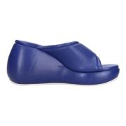 Met hak blauw Casadei , Blue , Dames