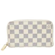 Pre-owned Canvas wallets Louis Vuitton Vintage , Beige , Dames