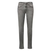 Slim Fit Jeans met Gewassen Effect Frame , Gray , Heren