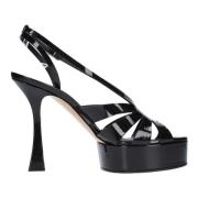 Sandalen Zwart Casadei , Black , Dames