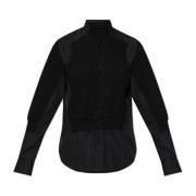 Shirt met cardigan motief Comme des Garçons , Black , Dames