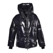 Down jacket in black nylon Baldinini , Black , Dames