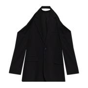 Jurk met blazer motief Balenciaga , Black , Dames