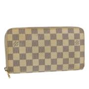 Pre-owned Canvas wallets Louis Vuitton Vintage , Beige , Dames