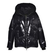 Down jacket in black nylon Baldinini , Black , Dames