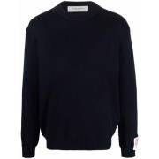 Blauwe Crewneck Sweatshirt Aw24 Stijl Golden Goose , Blue , Heren