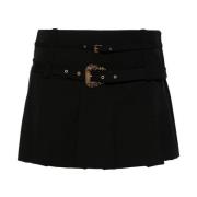 Zwarte Korte Rok voor Vrouwen Versace Jeans Couture , Black , Dames