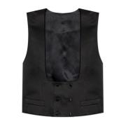 Zijden smokingvest Dolce & Gabbana , Black , Heren