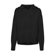 Casual Hoodie voor koelere dagen Vero Moda , Black , Dames