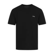 Zwarte Katoenen T-shirt voor Mannen Ermenegildo Zegna , Black , Heren