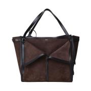 Luxe Bruine Suède Handtas Coperni , Brown , Dames