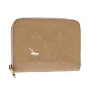 Pre-owned Leather wallets Louis Vuitton Vintage , Beige , Dames