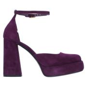 Met Hak Paars Fabi , Purple , Dames