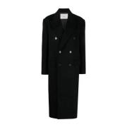 Double-Breasted Coats Dunst , Black , Dames